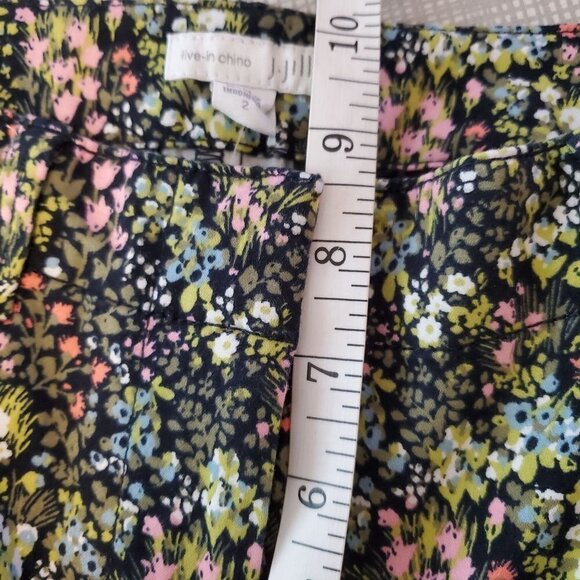 J. Jill 2 Live In Chino Ankle Pants Ditzy floral Tapered‎ leg stretch - Picture 8 of 12